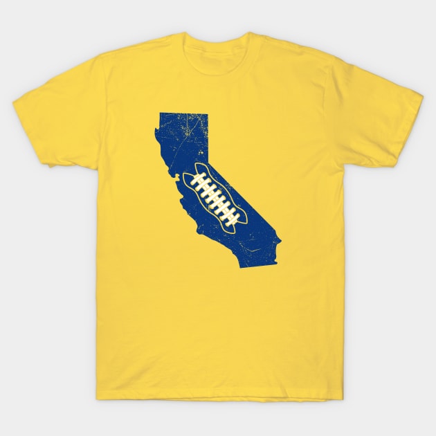 California Football, Retro - Gold T-Shirt by KFig21